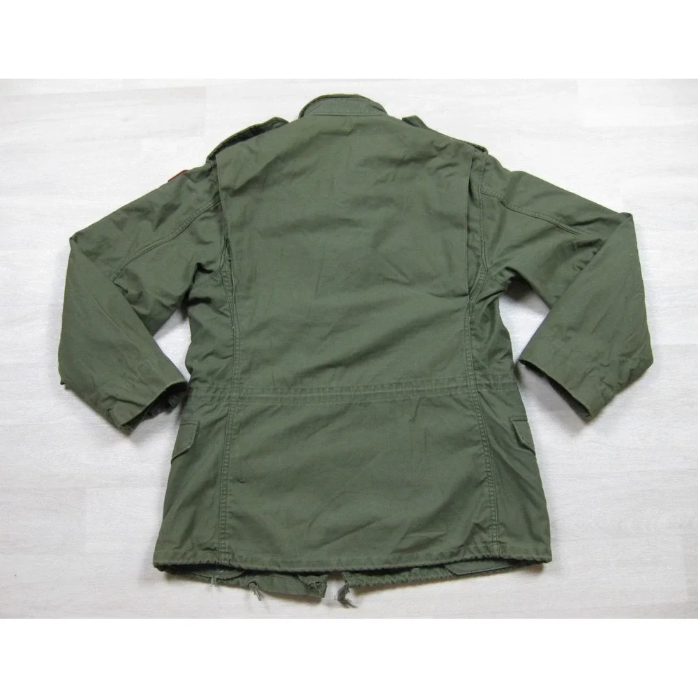 Vintage 70s US Army M65 Military Field Jacket (S) Cold Weather Vietnam Red Devil